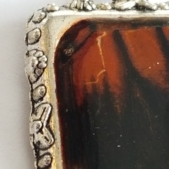 Butterfly wing charm pendant silver tone real insect bug resin handmade - Picture 9 of 10